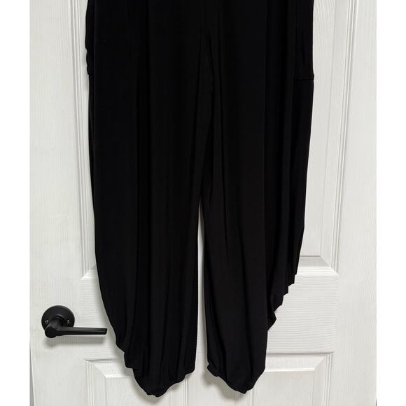 Joseph Ribkoff Women's Black Bubble Hemline With Pockets Pants Size 12 - Picture 14 of 14